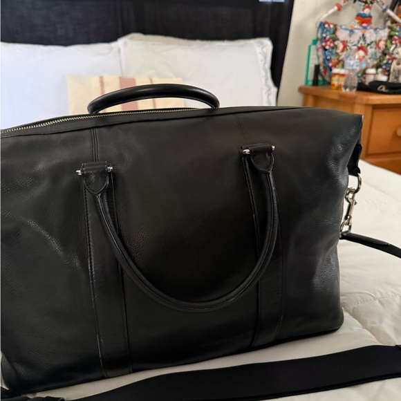 Coach black Leather Men's Bag duffle bag - Picture 6 of 9